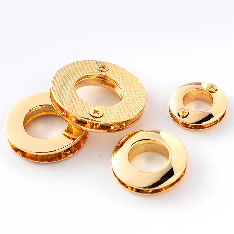Wholesale Clothing Luggage Hardware Accessories Zinc Alloy Metal Eyelet Grommets Handle Clasp Holes Bag Eyelets Luggage Tags