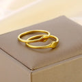 Korean Style Unisex Ins Trend Stainless Steel Ring Simple High-End Rhombus Design Band with Joint Tail Niche Ring for Women Men