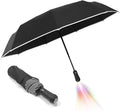 Top Selling  custom logo promotional travel Led Light Night black folding Umbrellas Business Gift LED umbrella