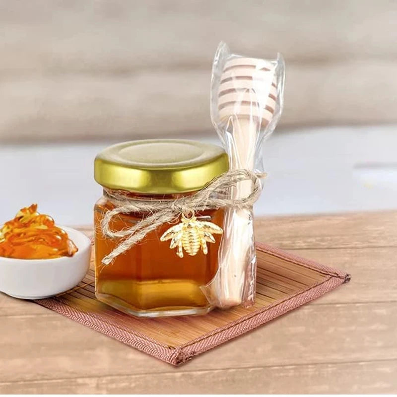 Factory Sale 1.5oz 45ml Mason Glass Jars Glass Honey Jar Containers with Gold Lids for Wedding Favors