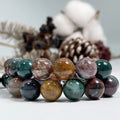 Natural Round Loose Beads  for Jewelry Making  Bracelet Necklace Ocean Agate Beaded