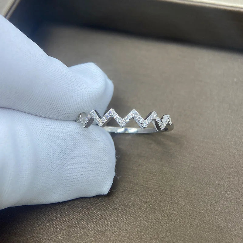Trendy Minimalist 925 Silver and 14K Gold Plated Fine Jewelry Rings for Women and Girls for Wedding Anniversary and Party