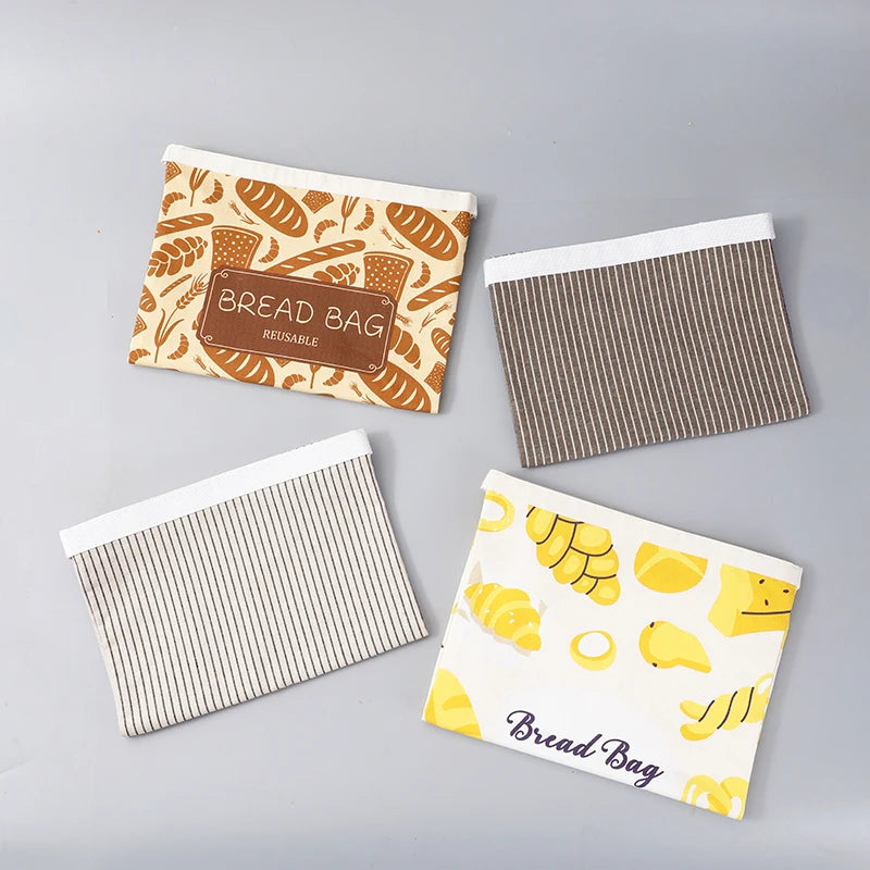 Factory Custom Reusable Cotton Bread Bags Eco-Friendly Folding Style Medium Size with Custom Logo for Homemade Bread