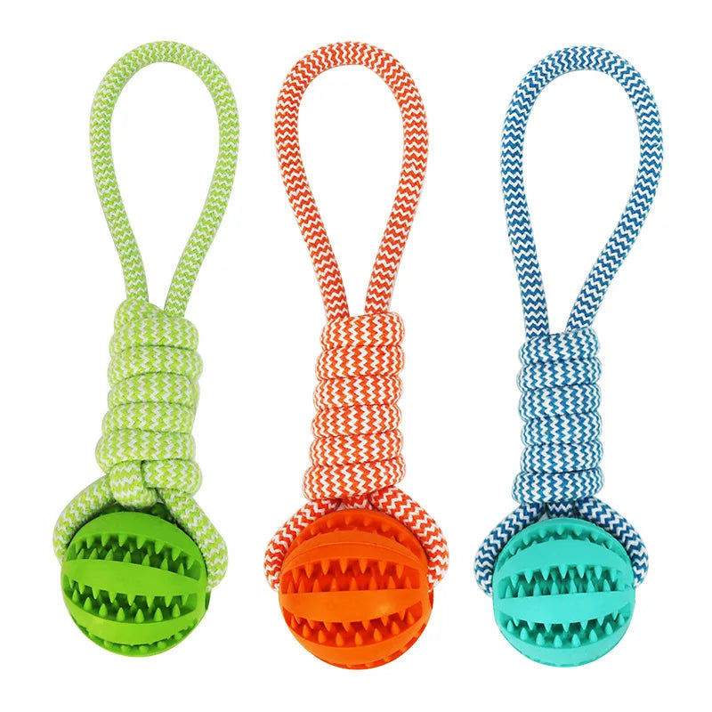 Interactive Rubber Ball Chew Toy for Dogs with Teeth-Clean-Grinding Pet Treat Dispenser Premium Pet Chew Toys
