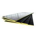 Good Quality Black Fiber Glass Mat Foil Fiberglass Glass Wool Duct Board for HVAC Insulation and Acoustic Duct System