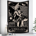 Wholesale Tarot Card Tapestry Moon Star Sun Tapestry Black White Art Tapestry Astronomical Theme Wall Hanging Decora for Home