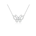 2024 Luxury Design Jewelry 925 Sterling Silver Butterfly Pendant Necklace for Girl