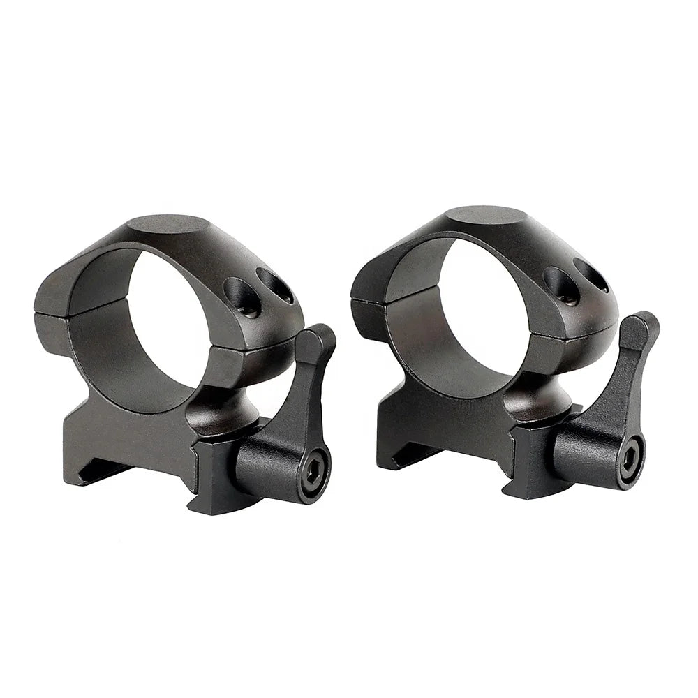 Ohhunt 25.4mm Diameter Steel Hunting Scope Rings Mount Medium Profile Quick Release 21mm Scope Mount