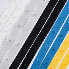 UNI&CO. Bosylon Good Quality Mass Spot Sale Black and White and Colors 18x18 Snap Button Tape Snaps Tape