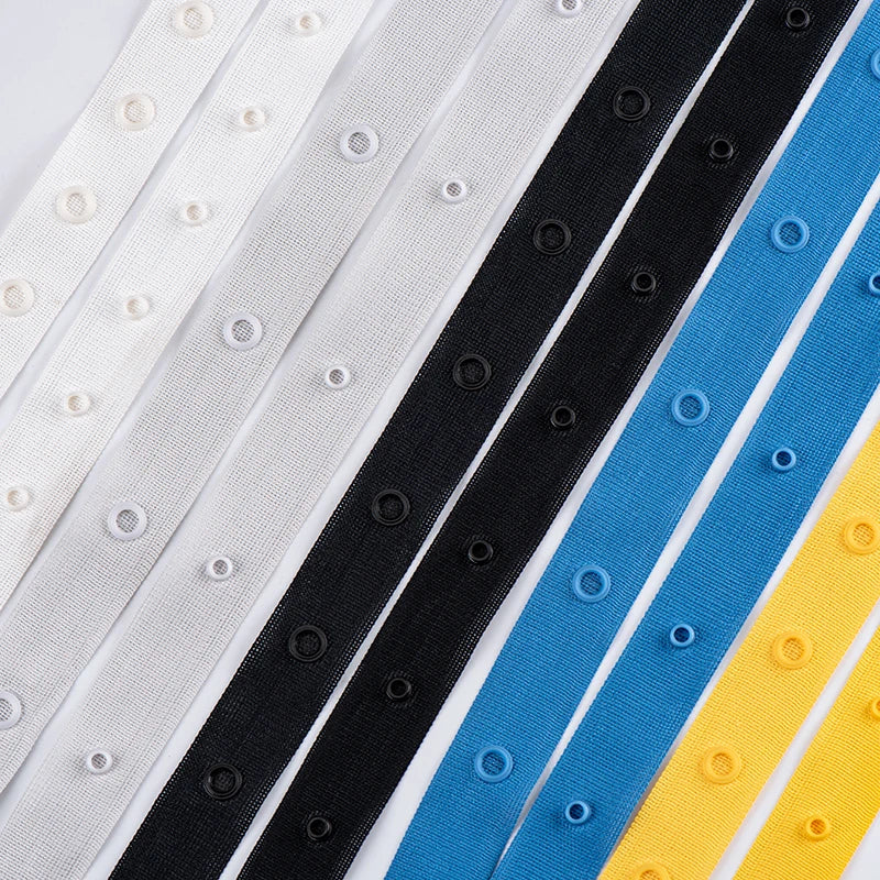 UNI&CO. Bosylon Good Quality Mass Spot Sale Black and White and Colors 18x18 Snap Button Tape Snaps Tape