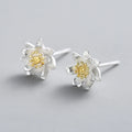 New Trend Personality Lady  925 Sterling Silver Flowers  Stud Earrings for Women Fashion Jewelry 2021