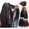Good Quality 100% Cuticle Aligned Natural Black Boho Braids Wet and Wavy Human Braiding Hair Bulk No Weft