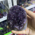 Wholesale Natural Raw Crystal Cluster Rough Amethyst Geode Stand  Stones