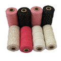 100% Cotton Twisted-Cord Rope 2mm Thick 100m/roll for DIY String Gift Packaging Christmas Decor and Hang Tag Fil Macrame