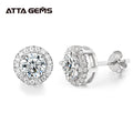 Fine Jewelry Custom Luxury Design  D Color VVS 0.5ct  Moissanite Studs Earrings Engagement Wedding for Her