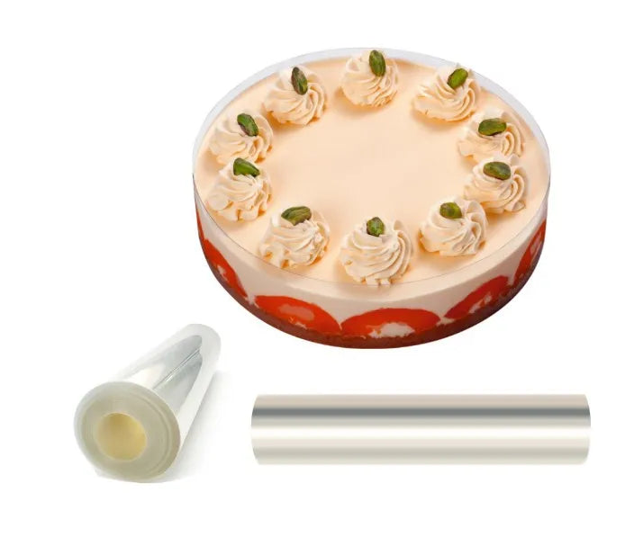Food Grade Cake Collar Roll Film Mousse Cake Surrounding Edge Plastic Cake Wrapping Tape for Baking's DIY Decorating Films