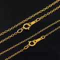 GP 1.17m 1.3mm 1.7mm Width Round Cable Chain Necklace 14K Gold Filled Permanent Jewelry Finished Chain Necklaces for Women Girls