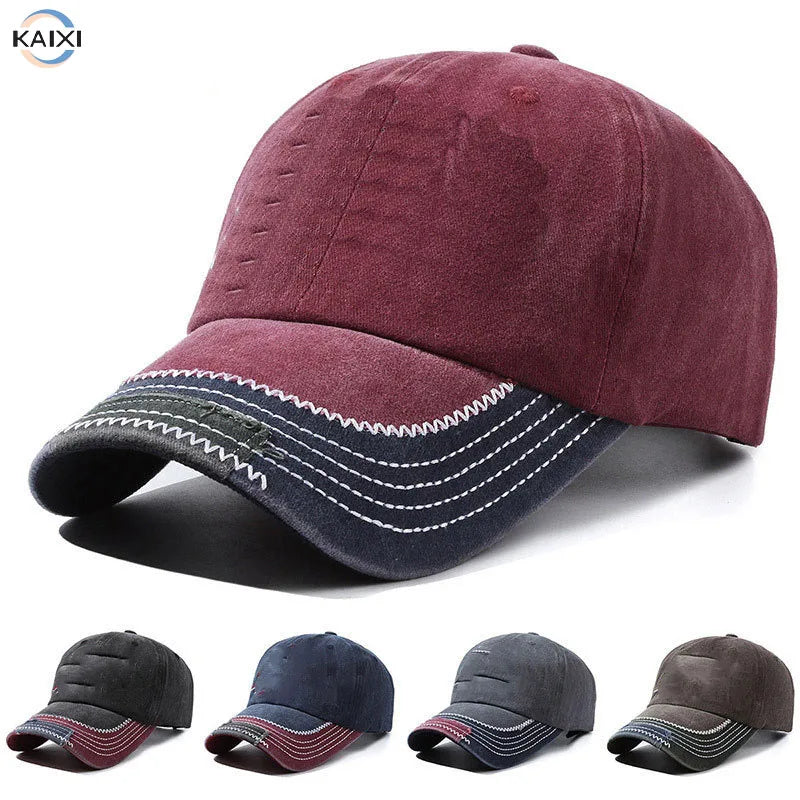 Hot Selling Customized Vintage Distressed Washed Cotton Sport Baseball Cap for Men and Women