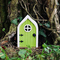 Fairy Story Scene Wooden Elf Door Hand Painted for Tree Sculpture Garden Miniatures Dollhouse Multicolor Decor