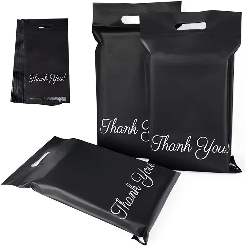CTCX Customized Poly Wrap Envelope Mailer Bags with Handle Waterproof & Eco-friendly Custom Logo for Clothes Shoes Socks Mailing