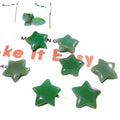 HZ Natural Green Aventurine Jade Star Pocket Stone for Home Office Decoration Energy Healing Crystal Crafts