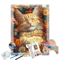 N-2199 DIY Handpainted Diamond Art Painting Set Custom 30x40cm Round/Square Drills Cat Diamond Painting Photo Custom 30x40cm