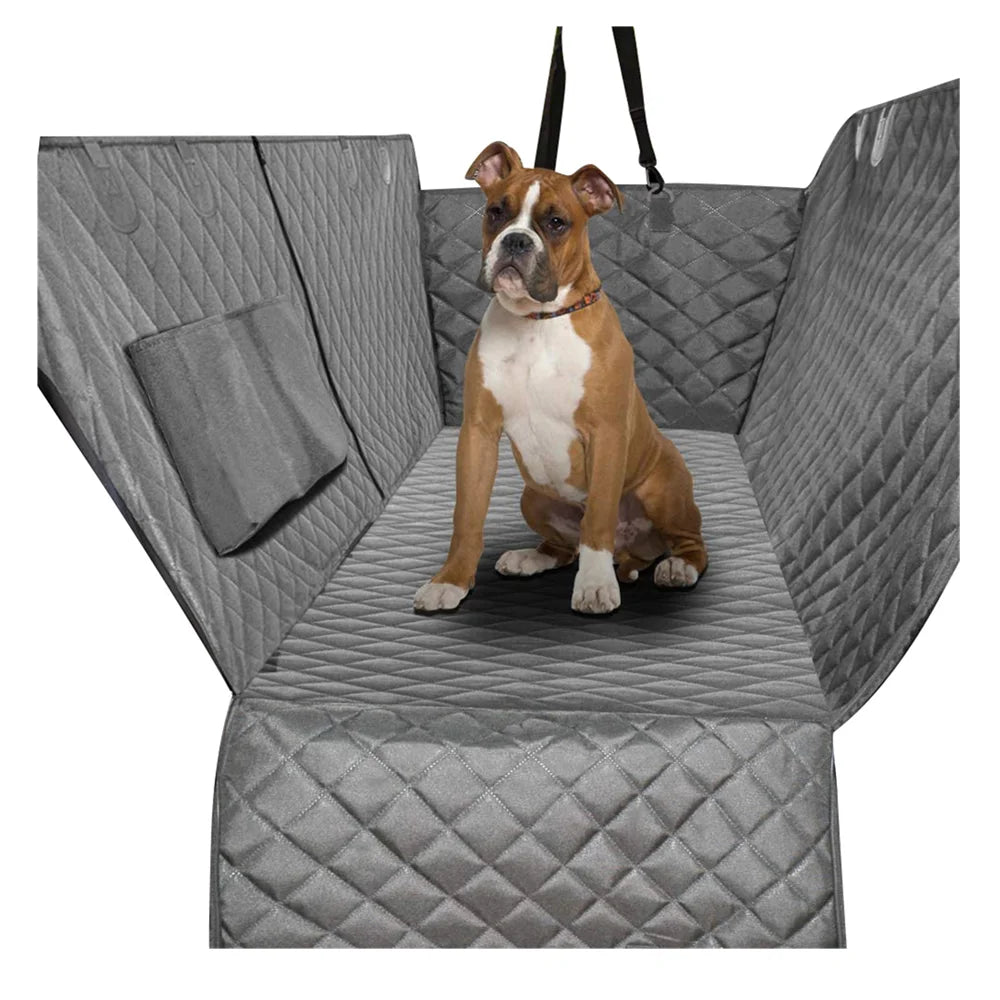 Custom logo Dog Car Seat Cover for Back Seat Extra Larger Dog Hammock Protector Nonslip Dog Car Seat Cover
