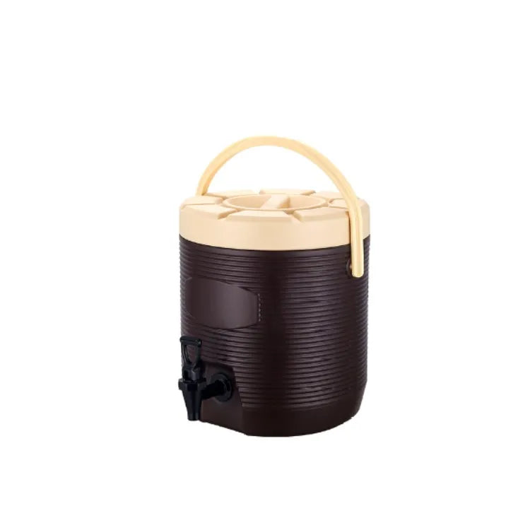 Stainless Steel 15L Heat Preservation Bucket Insulated Thermal Water Coffee Tap Barrel with 6-12 Hours Warmth OEM
