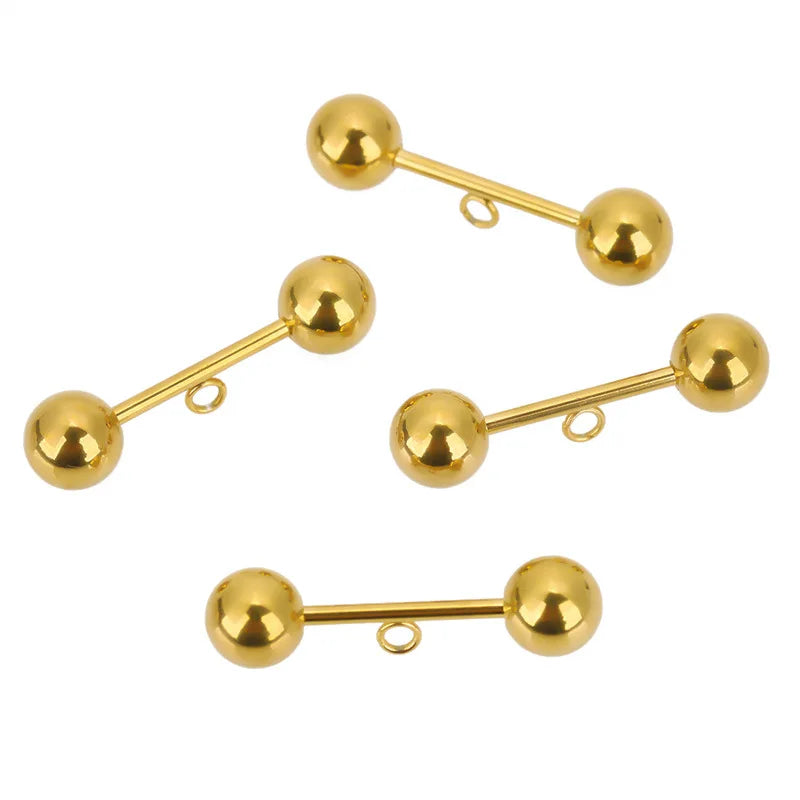 Personalized Stainless Steel Round Bead Ear Accessories Diy Women Earrings Jewelry Making Accessories Kit