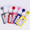 Wholesale Custom Logo Exhibition Work Card Doctor/Nurse Employee ID Card Badge Retractable Plastic Yoyo Reel Badge Accessory