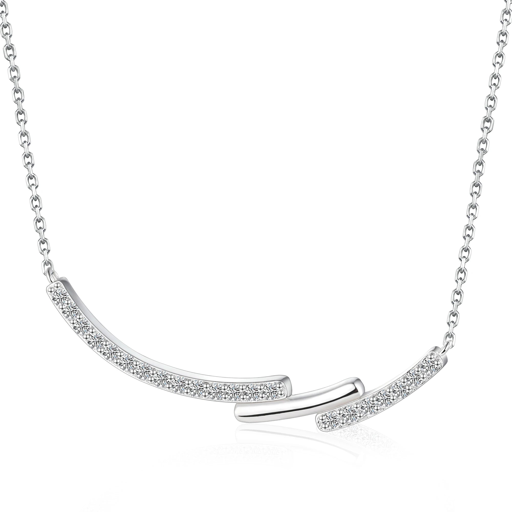 Custom Design 925 Sterling Silver Zirconia Pendant Necklace OEM Manufacturer
