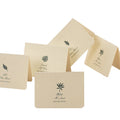 Omet Custom Printed Mini Paper Gift Cards & Blank Greeting Cards Without Words Custom Logo Size Options UV/Gloss Lamination