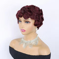 Guangzhou Mona Hair #99j Sewing Machine Wig Top Quality Human Hair Wigs