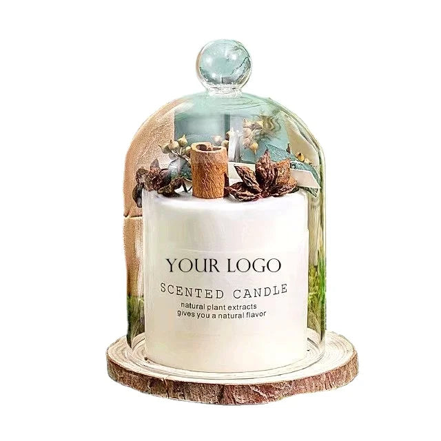 Decorative Handmade Scented Dried Flowers Private Label Candles Factory Wholesale for Home Candles Luxury