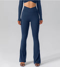 Autumn Stretch Seamless Yoga Flare Pants High Waist  Fitness Gym Wear Clothes Yoga  Leggings for Women