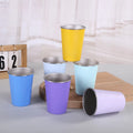 Custom Single Layer Stainless Steel Reusable Stocked Coffee Mugs Food Grade Metal Outdoor Camping Beer Milk Water Bottle