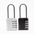 OEM Long Shackle 57 MM Code Lock 4-Digit Combination Lock Locker for Cabinet Outdoor Tent Basement Outdoor Padlock