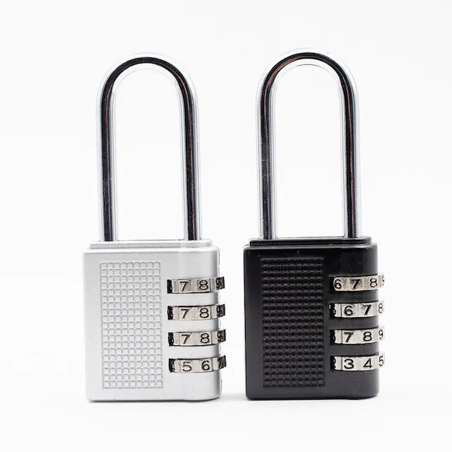 OEM Long Shackle 57 MM Code Lock 4-Digit Combination Lock Locker for Cabinet Outdoor Tent Basement Outdoor Padlock