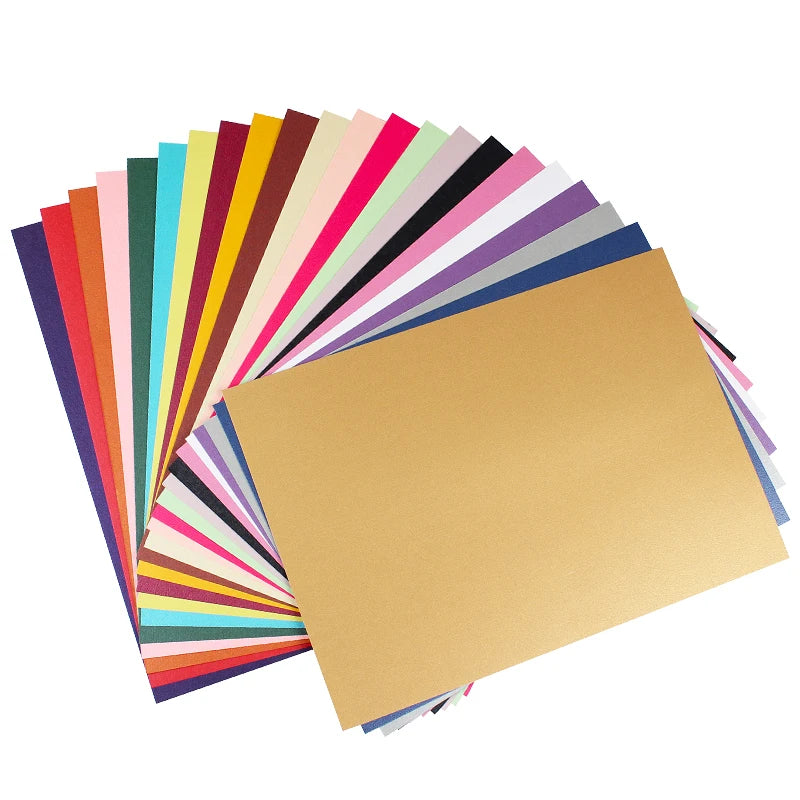 Wholesale 250Gsm A4 Double Sided Pearlescent Cardstock 20Sheets/Bag Glitter Specialty Paper for DIY Projects Hot Sale