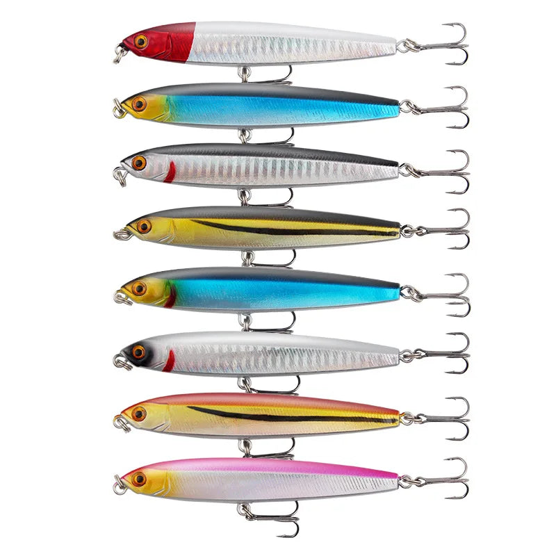 Simulation Lure Long Shot Submersible Pencil 14/18g 8/10cm Sea Freshwater Hard Fishing Lure