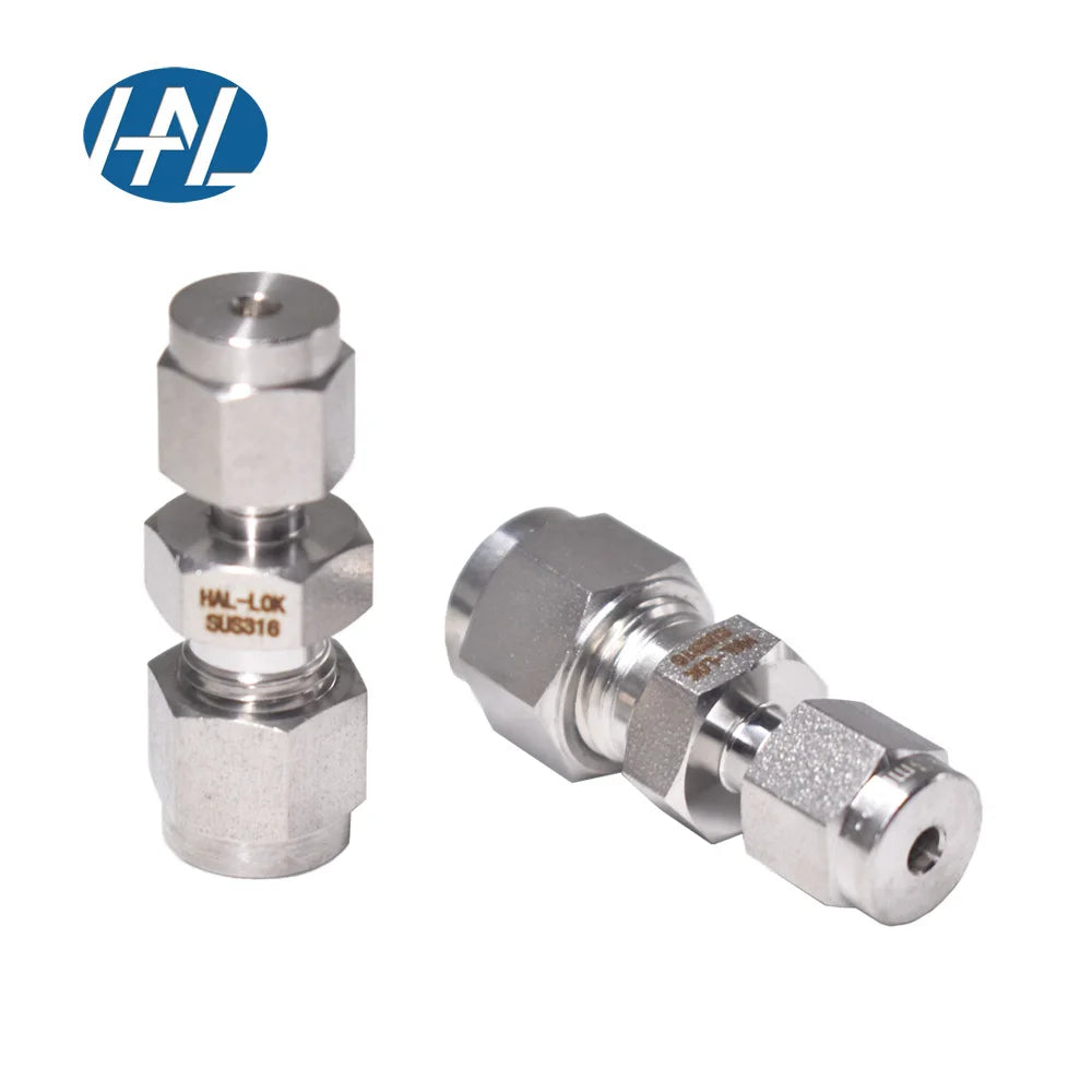 316 Stainless Steel Reducing Union Double Ferrule Straight Connector Pipe Fittings