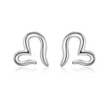FY-ED886 Korean Version 925 Sterling Silver Fashion Earrings Personality Heart Female Stud Earring Trend Jewelry