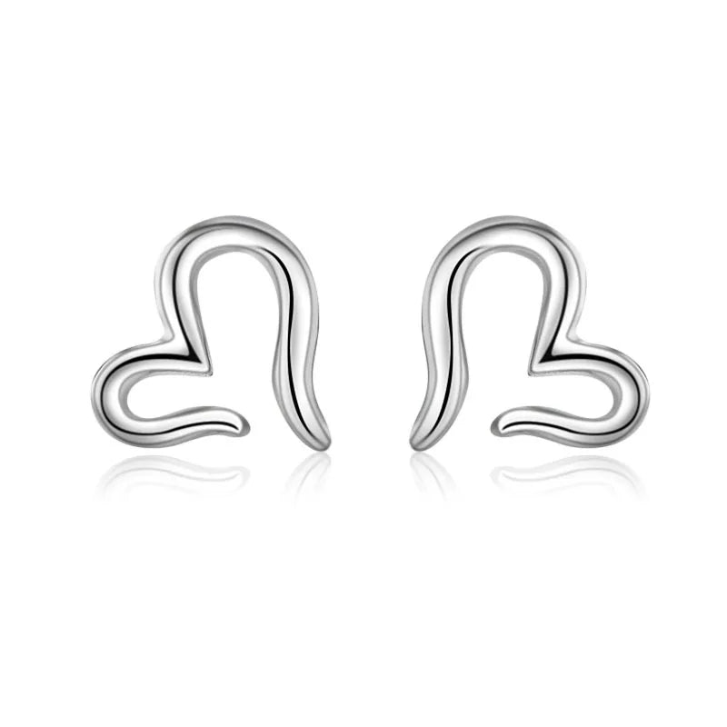 FY-ED886 Korean Version 925 Sterling Silver Fashion Earrings Personality Heart Female Stud Earring Trend Jewelry