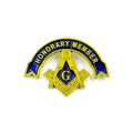 Factory Wholesale Personalised Custom Metal Logo Zinc Alloy 3d Hollow Out Freemason Lapel Pin Enamel Mason Masonic Pin for Suit