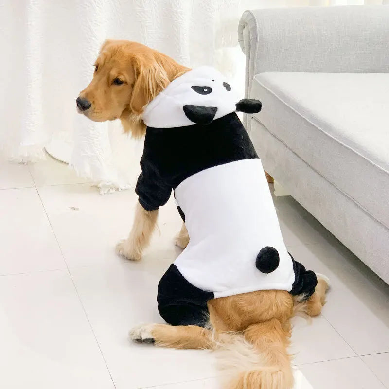 3XL-8XL Winter Dog Clothes for Large Breeds Pet Penda Costume for Medium to Large Dogs - Warm and Playful Dog Outfit