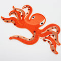 Low MOQ Glitter Varsity Patches Embroidery Iron on Patch Embroidery Wholesale Custom Octopus Embroidery Patch