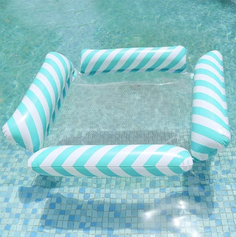 Yun Four-Tube Floating Water Entertainment Inflatable Lounge Chair Hammock for Swimming Pool Foldable Convenient for Sunbathing