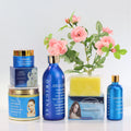 Best Beauty Products Private Label Blue Skincare Kit Face Whitening Lightening Anti Aging Moisturizing Skin Care Set for Women
