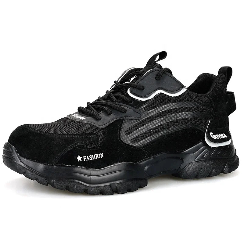GUYISA Brand CE Men's Outdoor Safety Shoes Lightweight Breathable Steel Toe Sports Safety Shoes