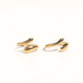 Vintage Jewelry 18K Gold Plated Certified Waterdrop Chunky Ring Irregular Creative Open Adjustable Stainless Steel Ring